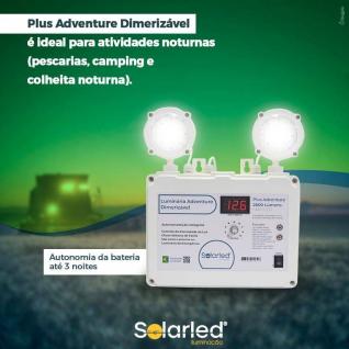 Luminária de Emergência SolarLED Plus Adventure Dimerizável - 2600 Lúmens - Auto Teste Inteligente